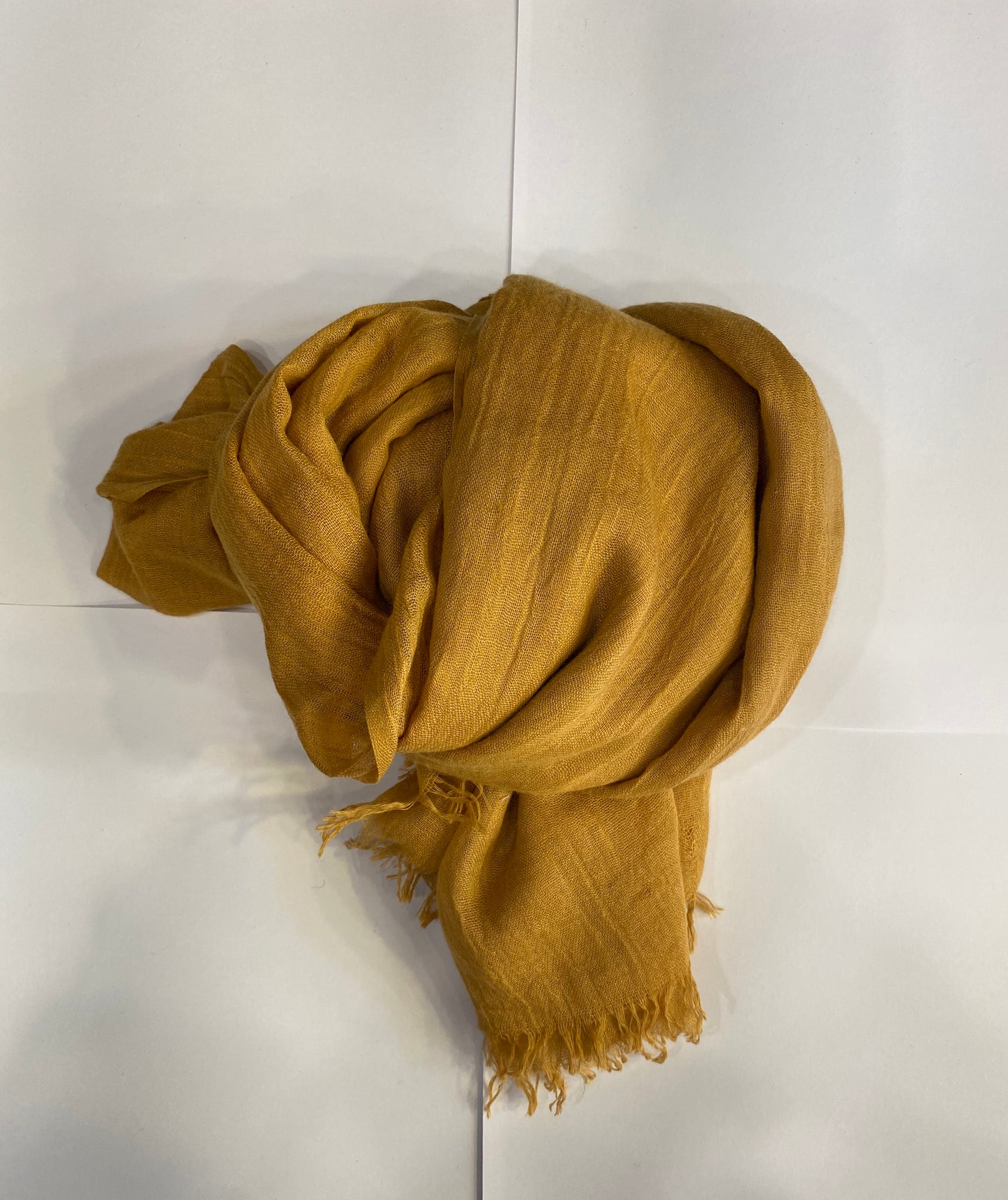 Sciarpa all season unisex giallo ocra