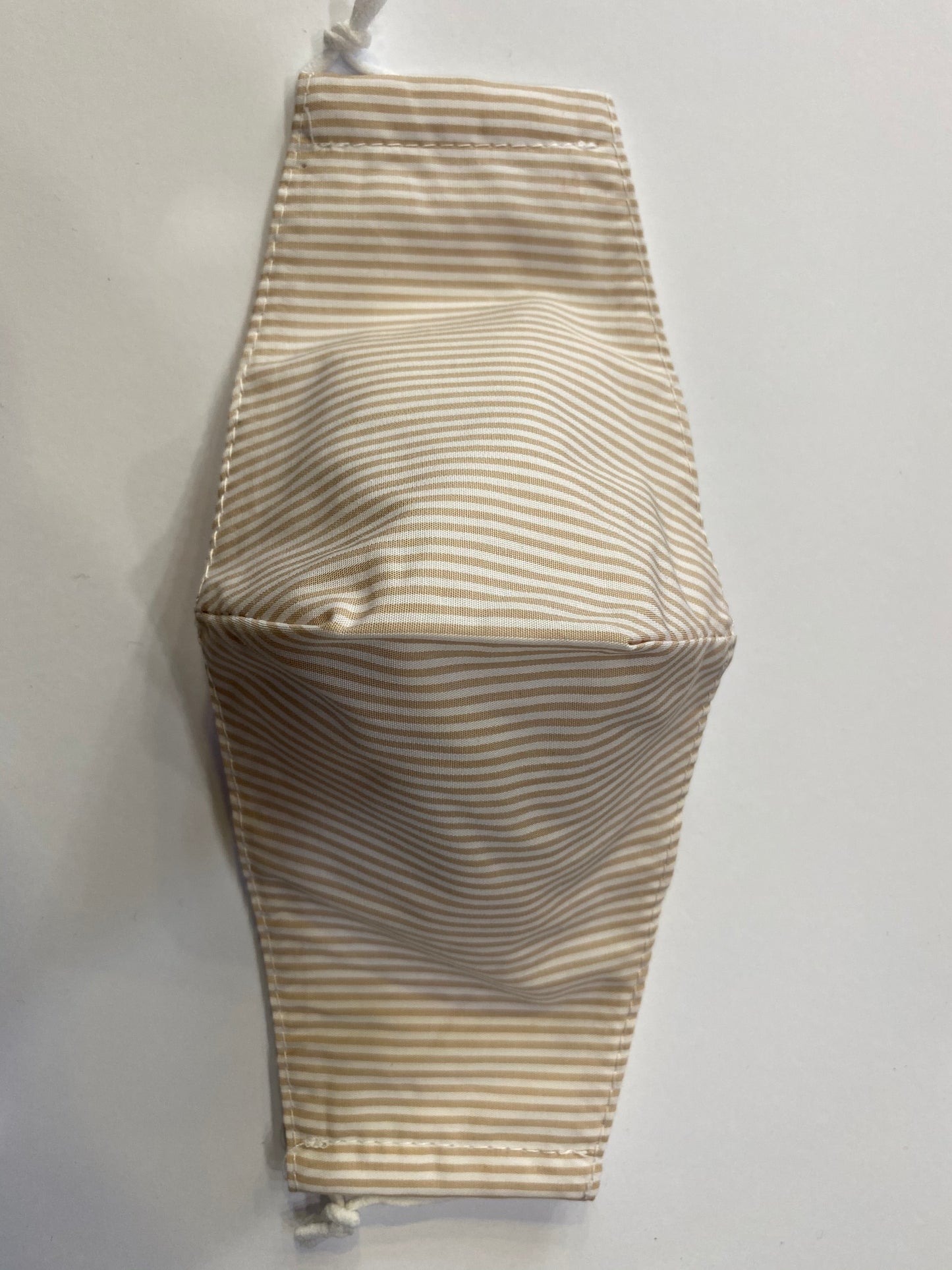 Mascherina protettiva bacchettato beige
