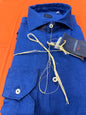 Camicia Puro lino blu royal