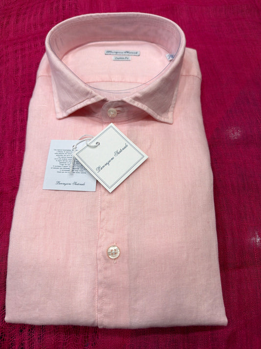 Camicia Puro lino rosa