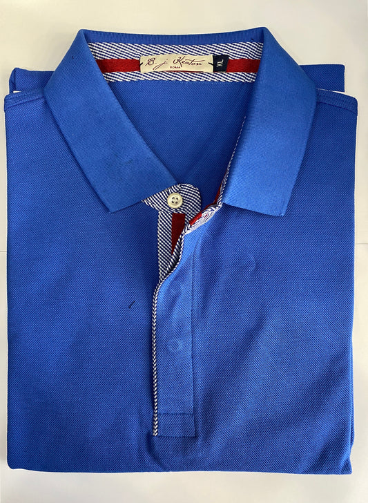 Polo piquet mezza manica blu royal