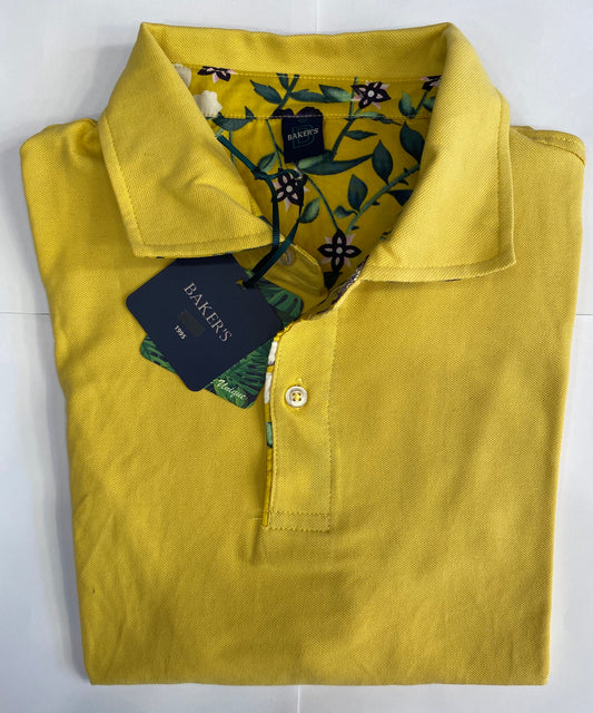 Polo piquet mezza manica giallo
