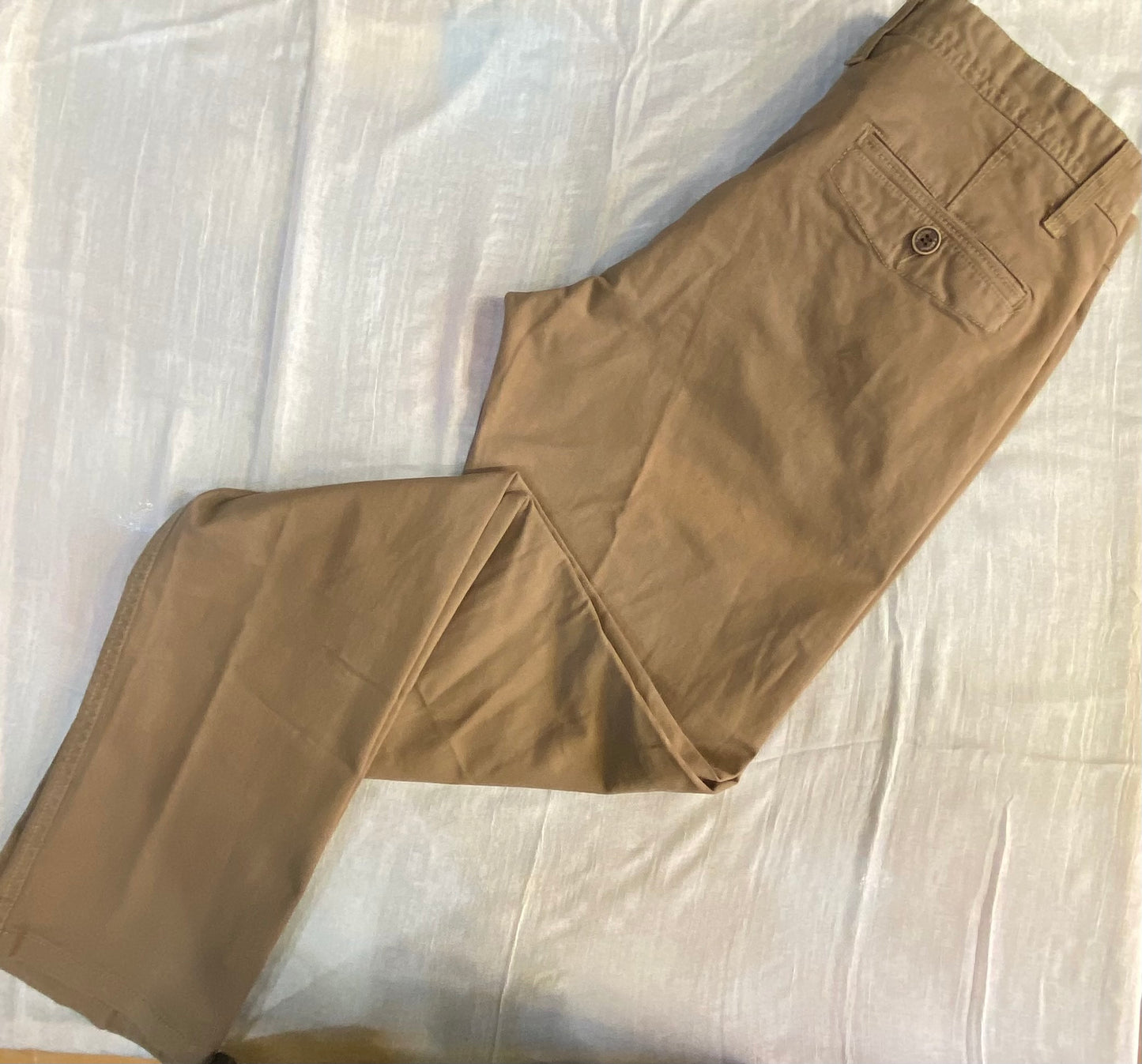 Pantalone cotone elasticizzato beige