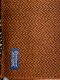 Sciarpa spinata 100% lambswool, arancio marrone