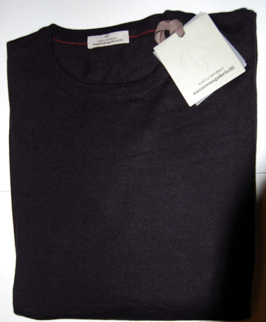 maglia lana e cotone Nazzareno Gabrielli BLU NAVY