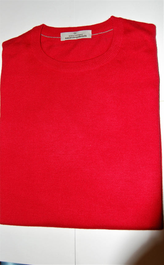 maglia lana e cotone Nazzareno Gabrielli ROSSO